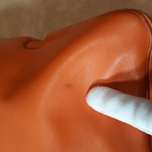 Celine Boogie Orange Leather Handbag - Picture 13 of 16